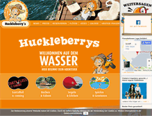 Tablet Screenshot of huckleberrys-tour.de
